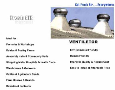 STAINLESS STEEL VENTILATOR