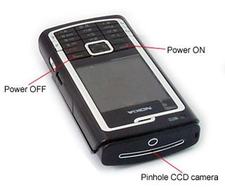 Wireless CCD spy camera cellphone