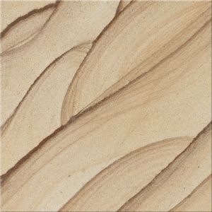 Yellow wooden wave sandstone