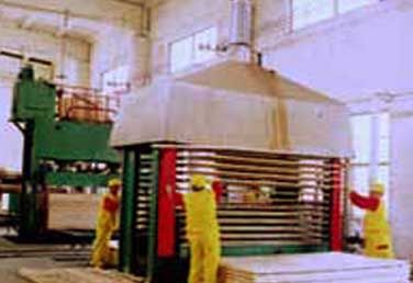 Blockboard production machine