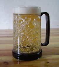 frozen beer mug