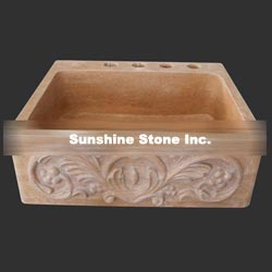 Travertine Farmhouse Sink