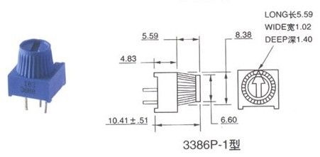 trimming potentiometers - 3386