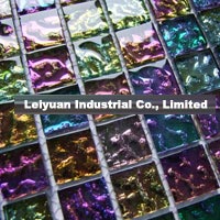 Golden and Silver Glass Mosaic Tile 