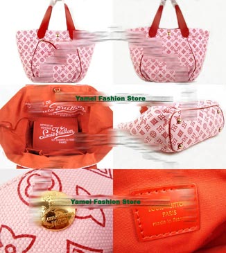Louis Vuittom pink beach bag M95988 