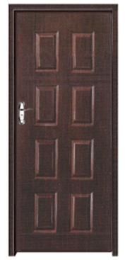 8 panels pvc coating door