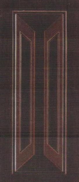 wooden edge pvc coating door 