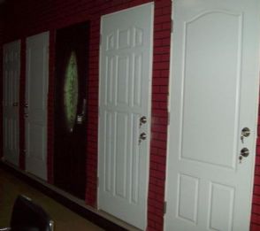 wooden edge metal door with high definition