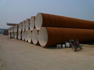 Large-diameter seamless pipe & carbon steel pipe