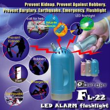 2in1 LED Flashlight with Alarm