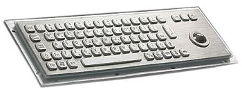 Metal Keyboard with Trackball for Kiosk