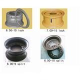 Forklift split and lock wheel rim