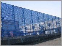 Dust suppression and wind proofing wall