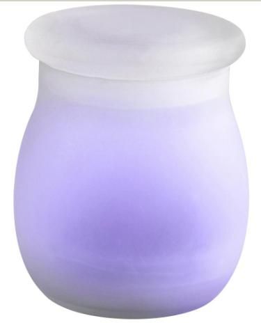 glass candle holder / glass solar jar