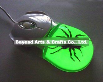 real tarantula spider optical computer mouse,glow in dark