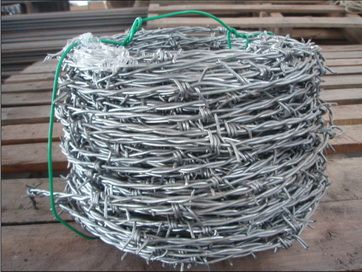 galvanized barbed wire