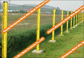 pvc coated wire mesh fence