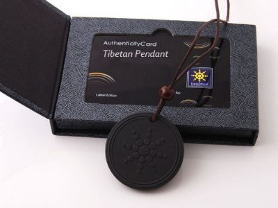 Quantum Lava Rock Energy Necklace Diameter 45mm