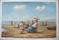 Beach Oil Painting on Canvas 100% Hand-painted BC002