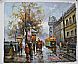 Paris Street Oil Painting on Canvas 100% Hand-painted PS008