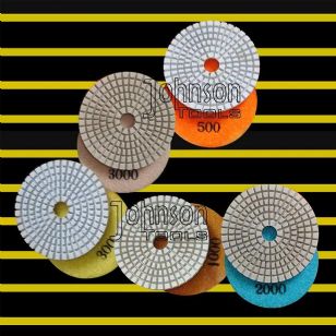 75mm diamond wet polishing pad: white polishing pad