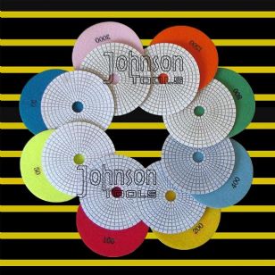 125mm diamond wet polishing pad: white polishing pad