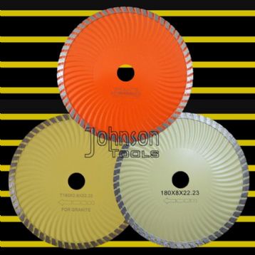 Saw blade:180mm sintered turbo wave saw blade