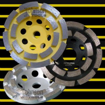 Cup wheel:105mm double row cup wheel