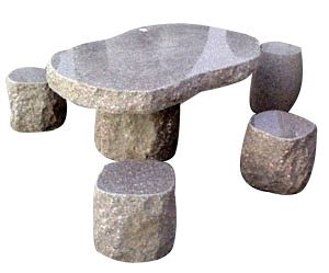 Granite Table, Granite Chairs