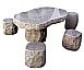 Granite Table, Granite Chairs