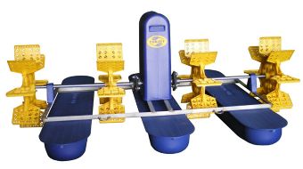 2HP-4 impellers paddlewheel aerator