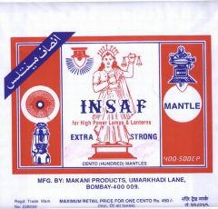 Insaf Brand Gas Mantles
