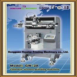 Cylindrical screen printing machine