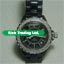 watch for j 12 black dial diamond bezel