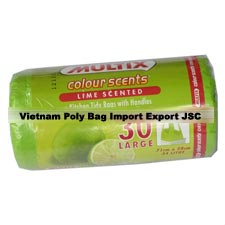 Plastic poly bag on roll- 