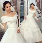 wedding dress, bridesmaid dress