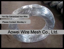 Hot-dip galvanized iron wire