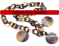 Horn Necklace, Horn Chain, Horn link, Buffalo Horn Accessories