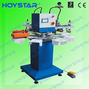 2 color rapid screen printing machine for t shirt neck label