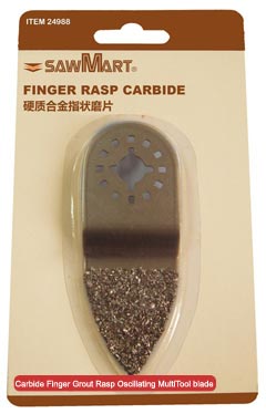 Carbide Finger Grout Rasp Oscillating MultiTool Blade