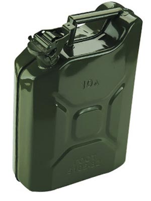 American / European 10L Metal Fuel Can / Military Jerry Can