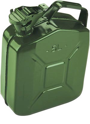 American / European 5L Metal jerry Can / Military Fuel Can