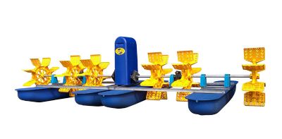 6-impellers long-arm paddle wheel aerator