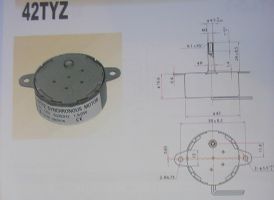 synchronous motor, DC gear motor, stepping motor