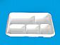 Five partment rectangular tray