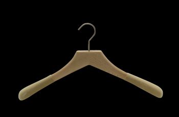 Wooden clothes hanger for UK London market