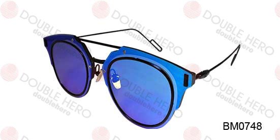 Metal Plate Brass Sunglasses