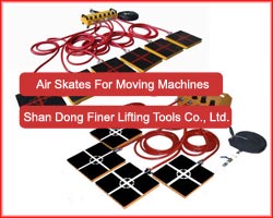 Air skates for moving machines with no pollution