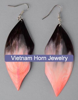 Dyed Horn Earring sale off 50%