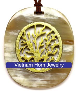 Lacquer Horn Pendant